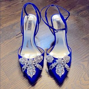 Badgley Mischka Blue Shoes